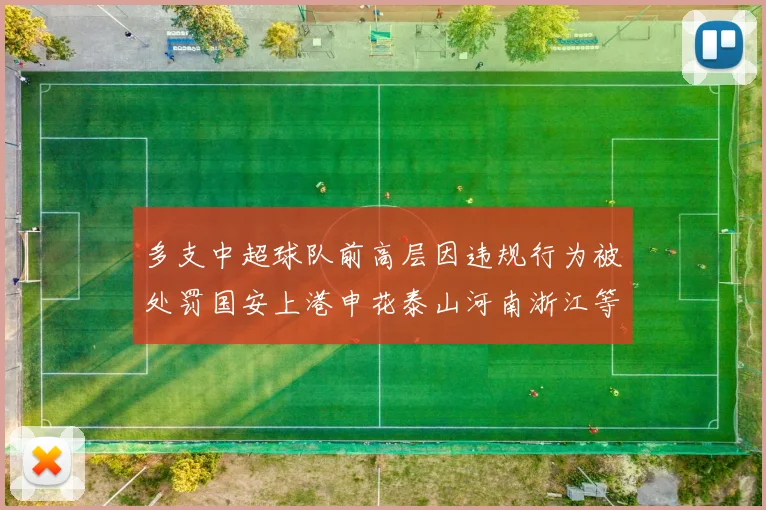 多支中超球队前高层因违规行为被处罚国安上港申花泰山河南浙江等队受影响